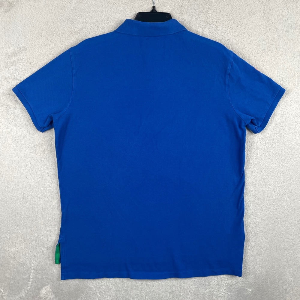 Polo Ralph Lauren Shirt Mens Large Blue Green Big Pony Custom Fit Short Sleeve - Picture 3 of 9